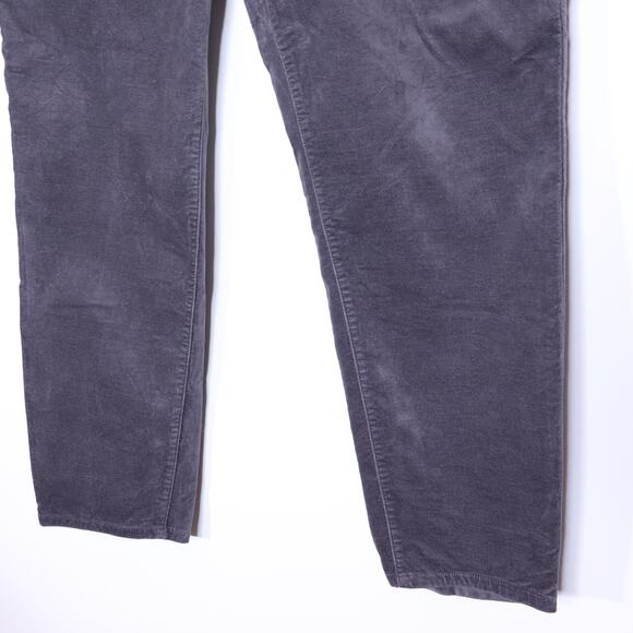 EILEEN FISHER Velvet Straight Leg Pants Gray 5-Pocket Casual Women's XL/18 - Picture 6 of 10